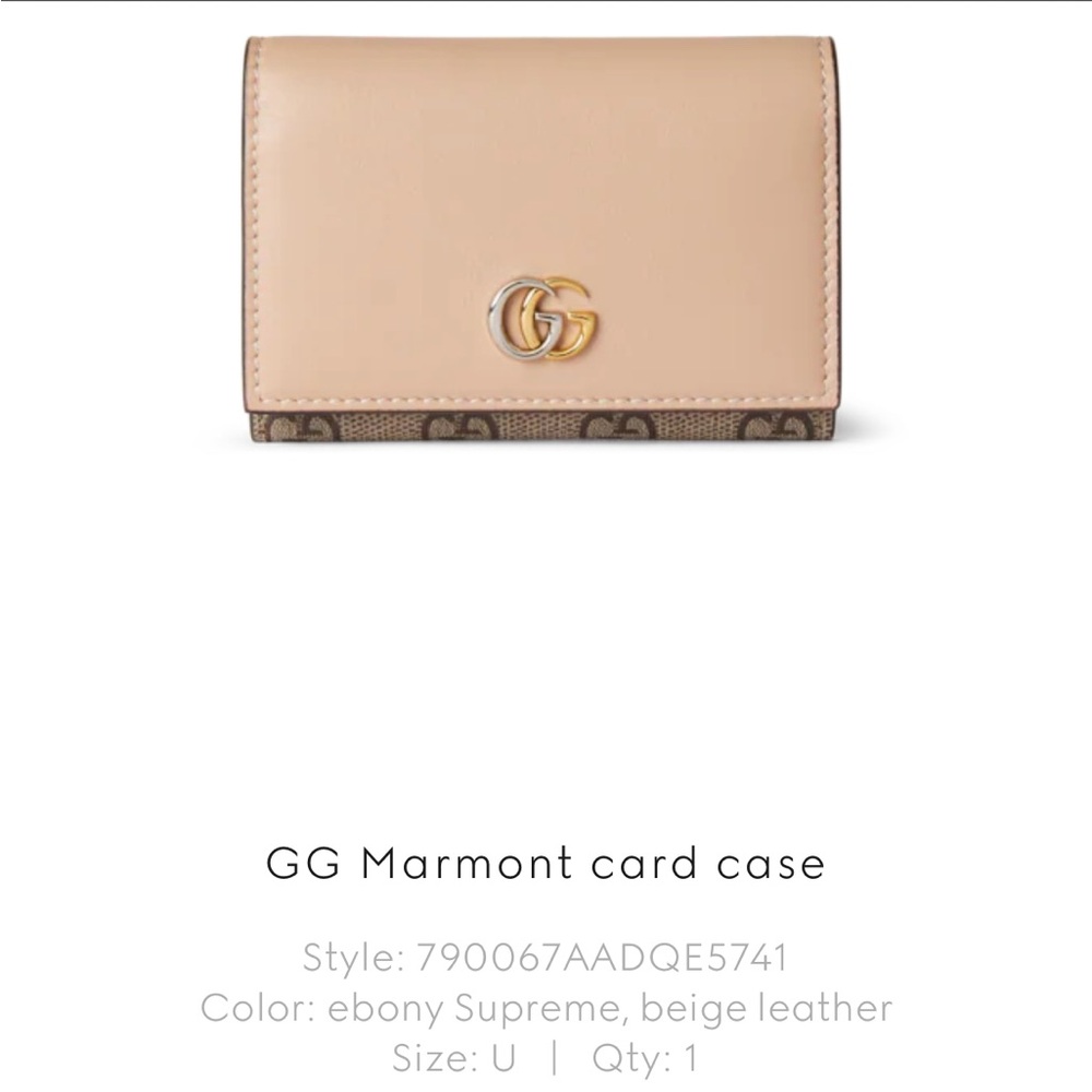 Gucci Cream Leather Wallet with Signature GG Logo